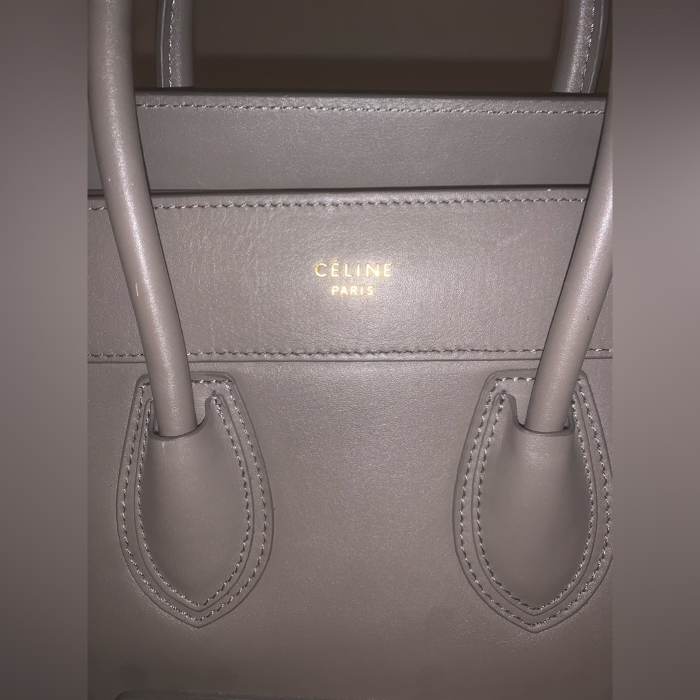 Grey CÉLINE PARIS hand bag